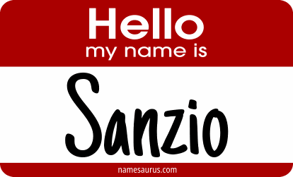 Hello my name is Sanzio png download