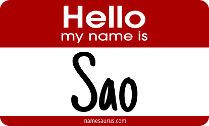 Hello my name is Sao png download