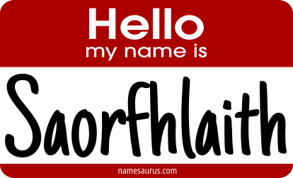 Hello my name is Saorfhlaith png download