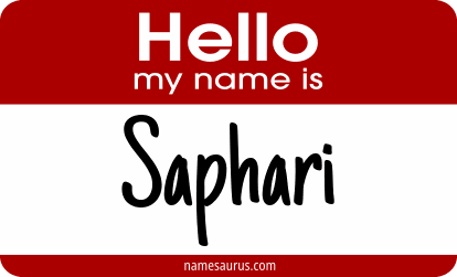 Hello my name is Saphari png download