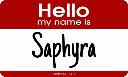 Hello my name is Saphyra png download