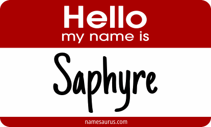 Hello my name is Saphyre png download
