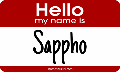 Hello my name is Sappho png download