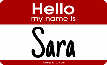 Hello my name is Sara png download