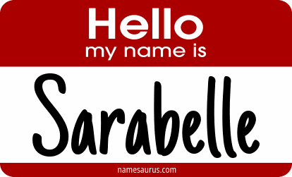 Hello my name is Sarabelle png download
