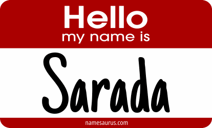 Hello my name is Sarada png download