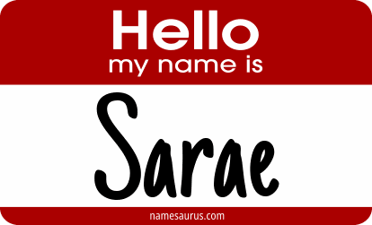 Hello my name is Sarae png download