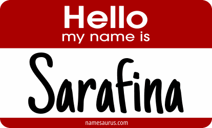 Hello my name is Sarafina png download