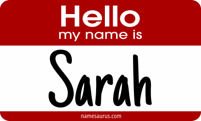 Hello my name is Sarah png download