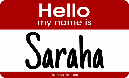 Hello my name is Saraha png download