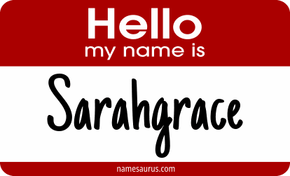 Hello my name is Sarahgrace png download