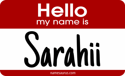 Hello my name is Sarahii png download
