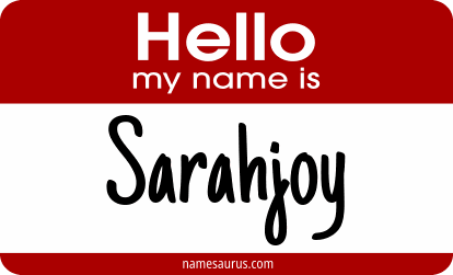 Hello my name is Sarahjoy png download