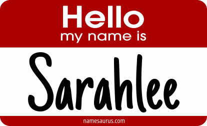 Hello my name is Sarahlee png download