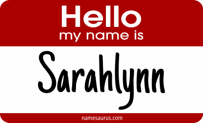 Hello my name is Sarahlynn png download
