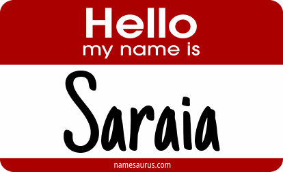 Hello my name is Saraia png download