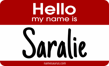 Hello my name is Saralie png download