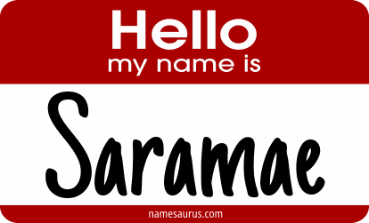 Hello my name is Saramae png download