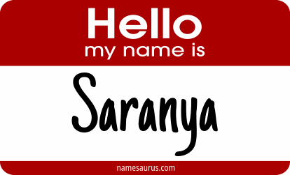 Hello my name is Saranya png download