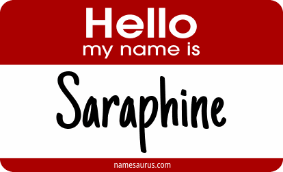 Hello my name is Saraphine png download