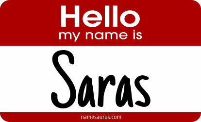 Hello my name is Saras png download