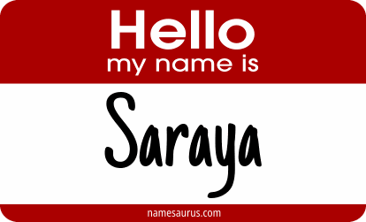 Hello my name is Saraya png download
