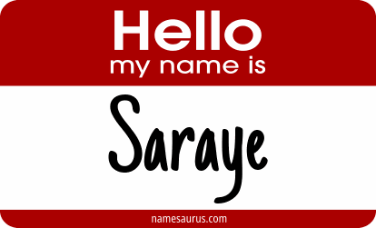 Hello my name is Saraye png download