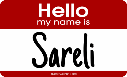 Hello my name is Sareli png download