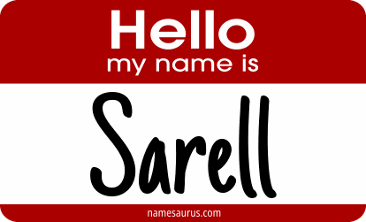 Hello my name is Sarell png download