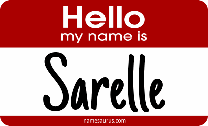 Hello my name is Sarelle png download