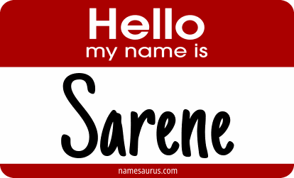 Hello my name is Sarene png download