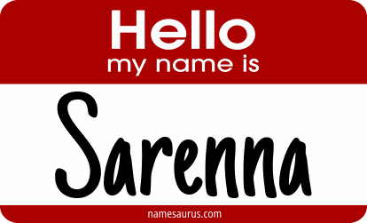 Hello my name is Sarenna png download