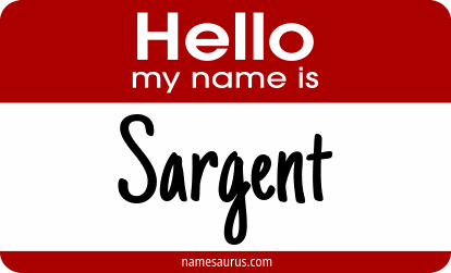 Hello my name is Sargent png download