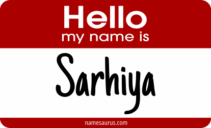 Hello my name is Sarhiya png download