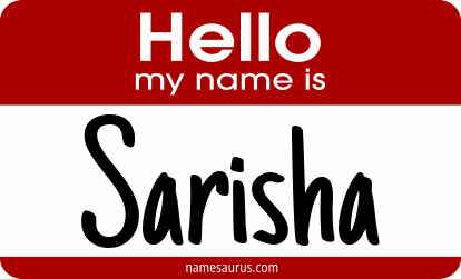 Hello my name is Sarisha png download