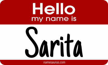 Hello my name is Sarita png download