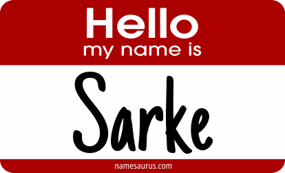 Hello my name is Sarke png download