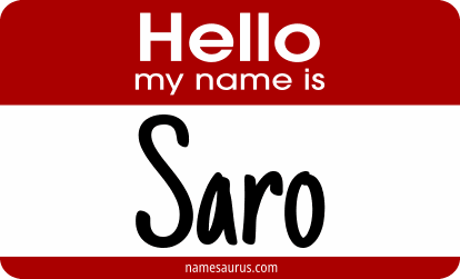 Hello my name is Saro png download