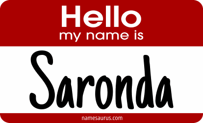 Hello my name is Saronda png download