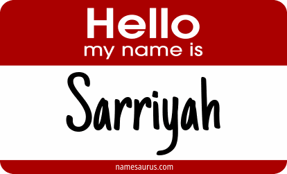 Hello my name is Sarriyah png download