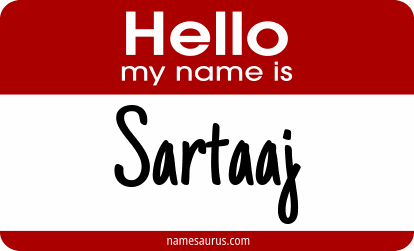 Hello my name is Sartaaj png download