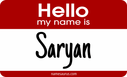 Hello my name is Saryan png download