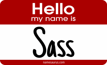 Hello my name is Sass png download