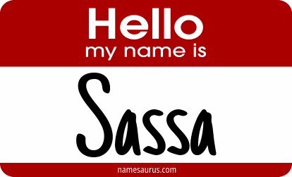 Hello my name is Sassa png download