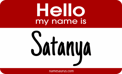 Hello my name is Satanya png download