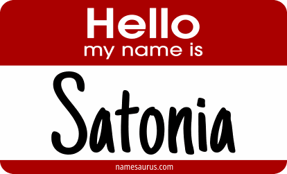 Hello my name is Satonia png download