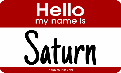 Hello my name is Saturn png download