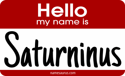 Hello my name is Saturninus png download