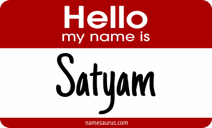 Hello my name is Satyam png download