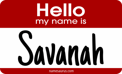 Hello my name is Savanah png download